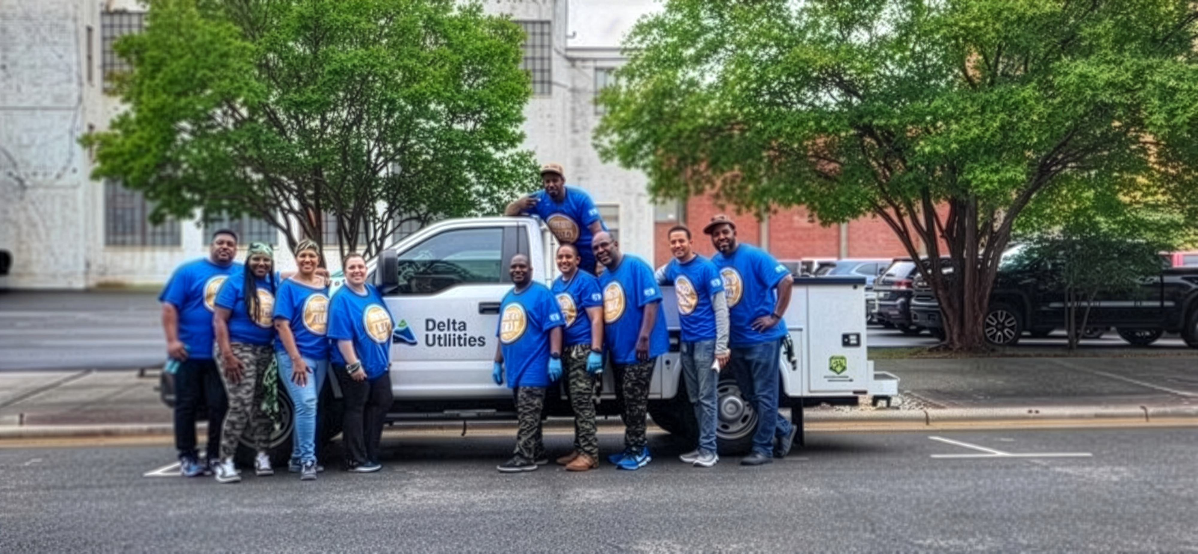 Delta Utilities employees at the United Way Day of Caring