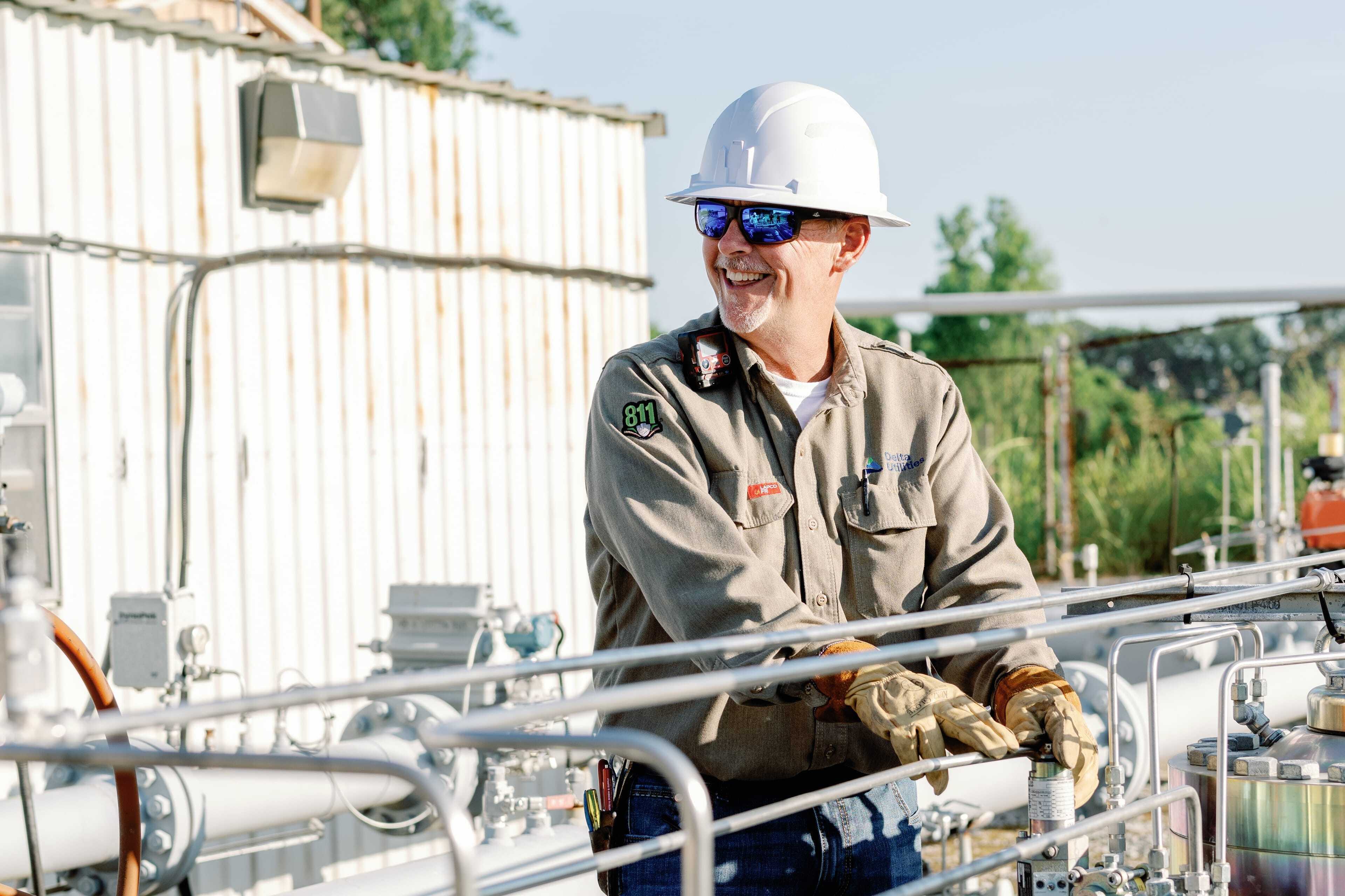 Delta Utilities Gas Utilities Workers In The Field Delta utilities gas utilities workers in the field