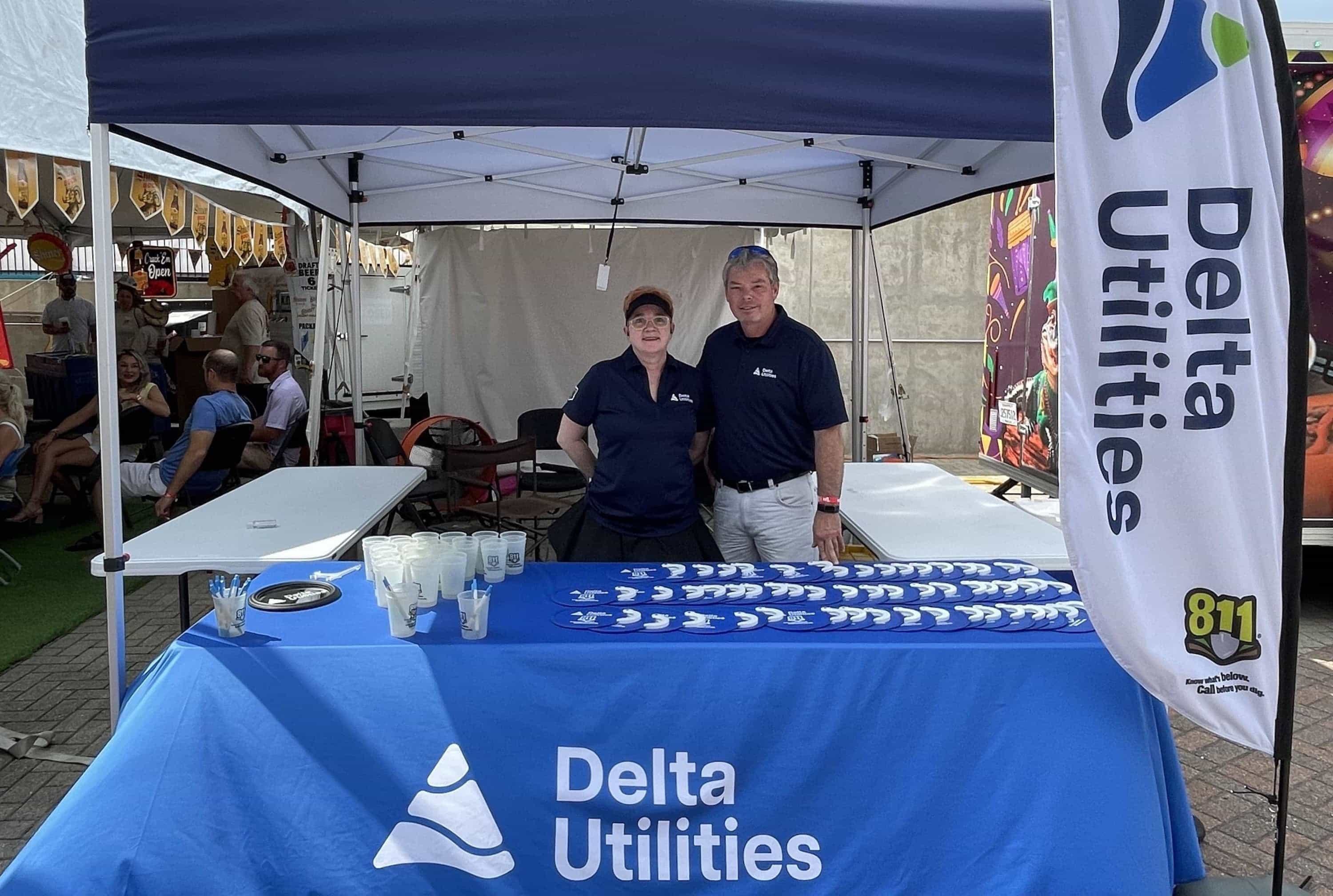 Members of the Delta Utilities Team at a community event