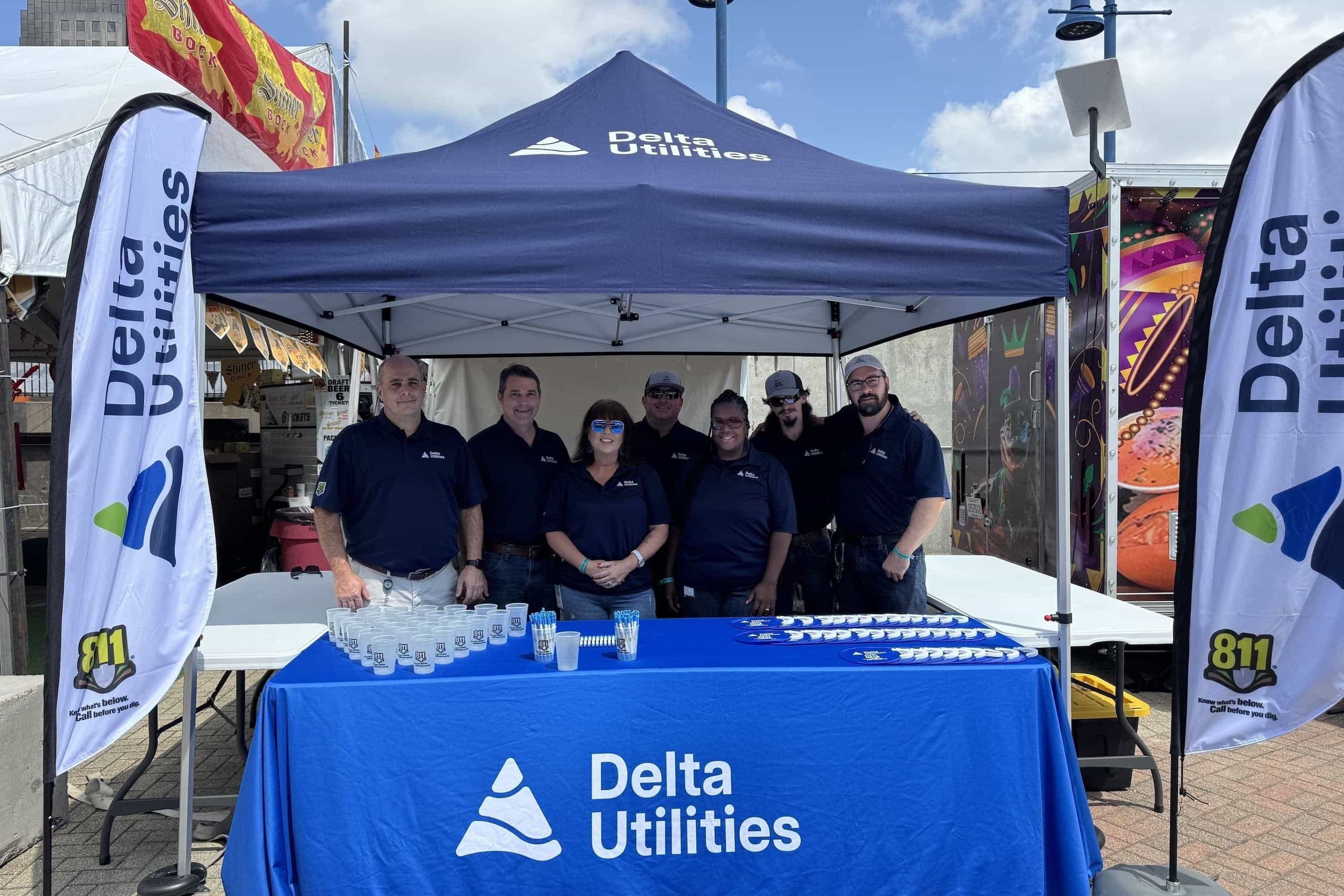 Members of the Delta Utilities Team at a community event