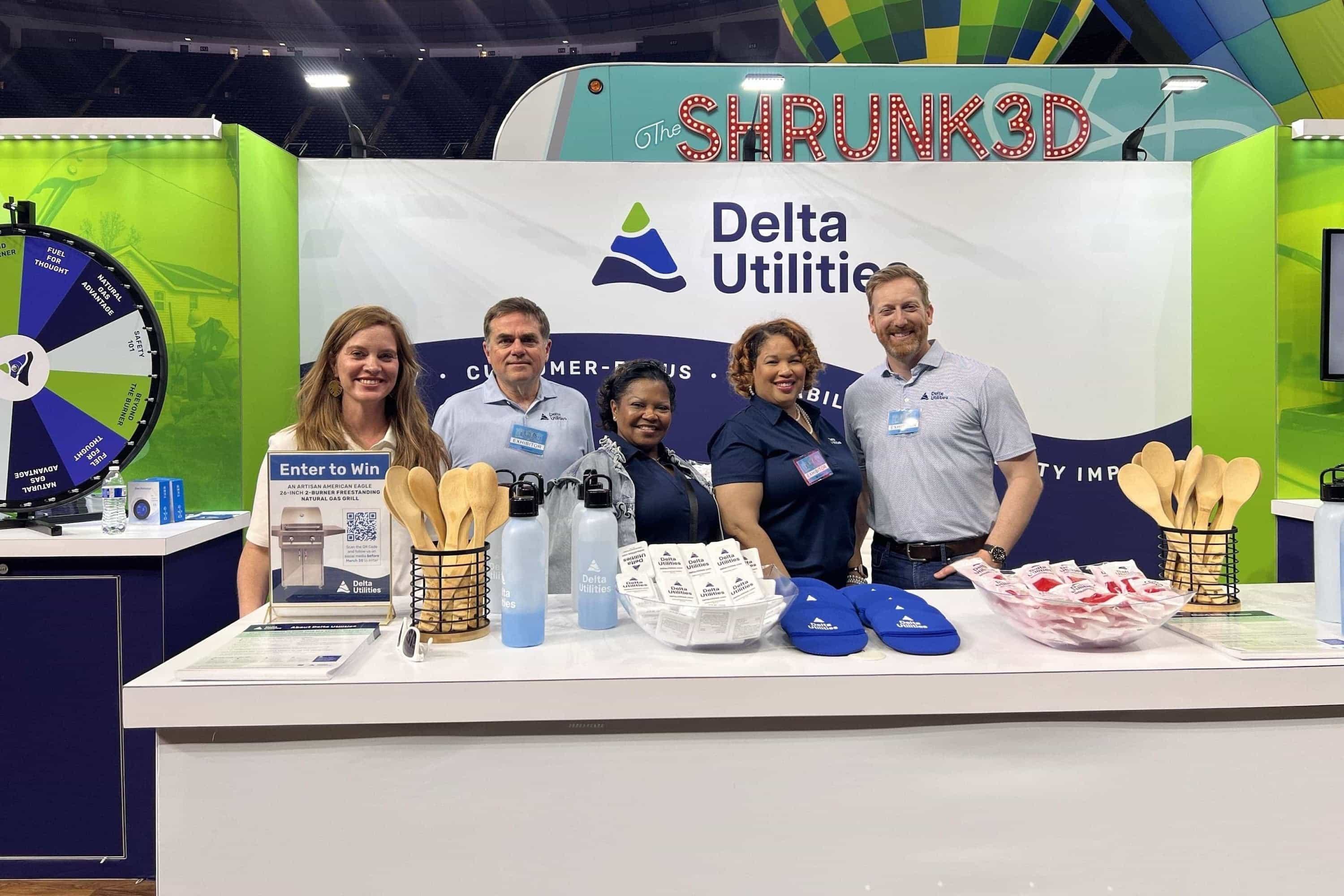 Members of the Delta Utilities Team at the Home and Garden Show in New ...